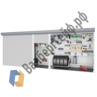 Роллетный шкаф для паркинга 2300х5250х1200