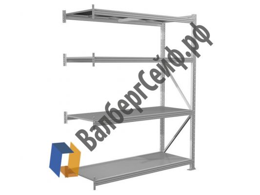 Стеллаж MS Pro 300/120x60/3 яруса (доп. секция)
