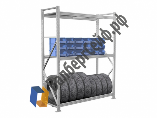 Стеллаж MS Pro 300/150x80/3 яруса