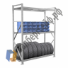 Стеллаж MS Pro 300/150x80/3 яруса